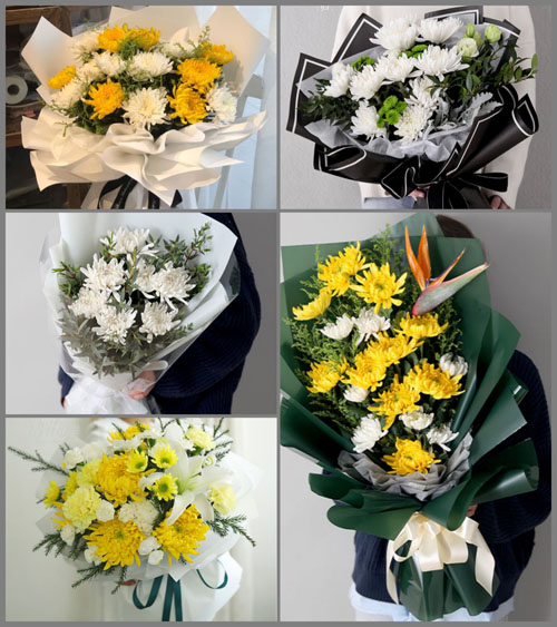 安徽池州市青阳县陵阳镇白事花束代送